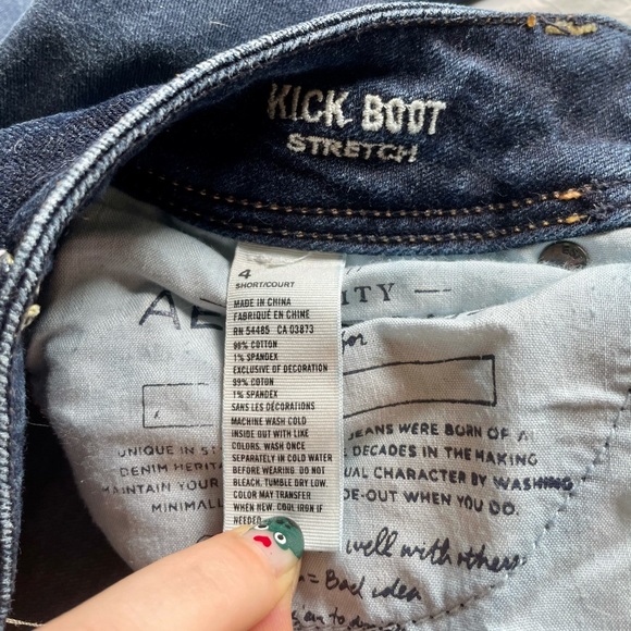 SOLD American Eagle Size 4 Kick Boot Jeans - Picture 8 of 8